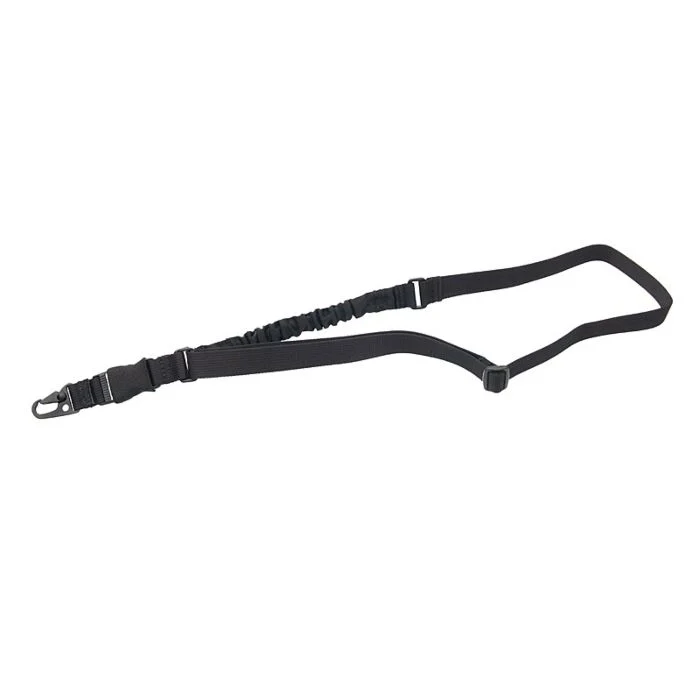 Curea CQB 1 punct cu cordon elastic 8FIELDS Negru