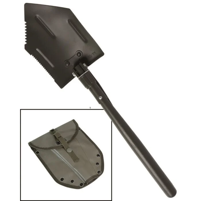 Lopata pliabila cu pouch cauciucat Mil-Tec