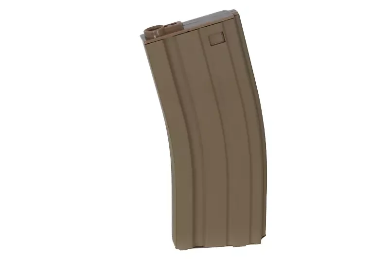 Cargador Tan de 30 cartuchos ABS con tapa real para M4 Specna Arms