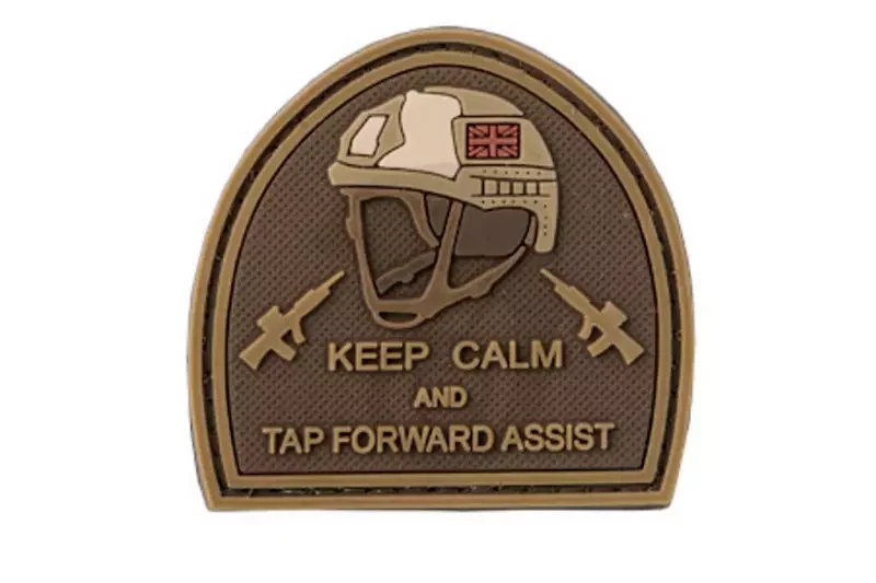 Parche PVC Keep Calm And Tap Forvard Assist Tan GFC