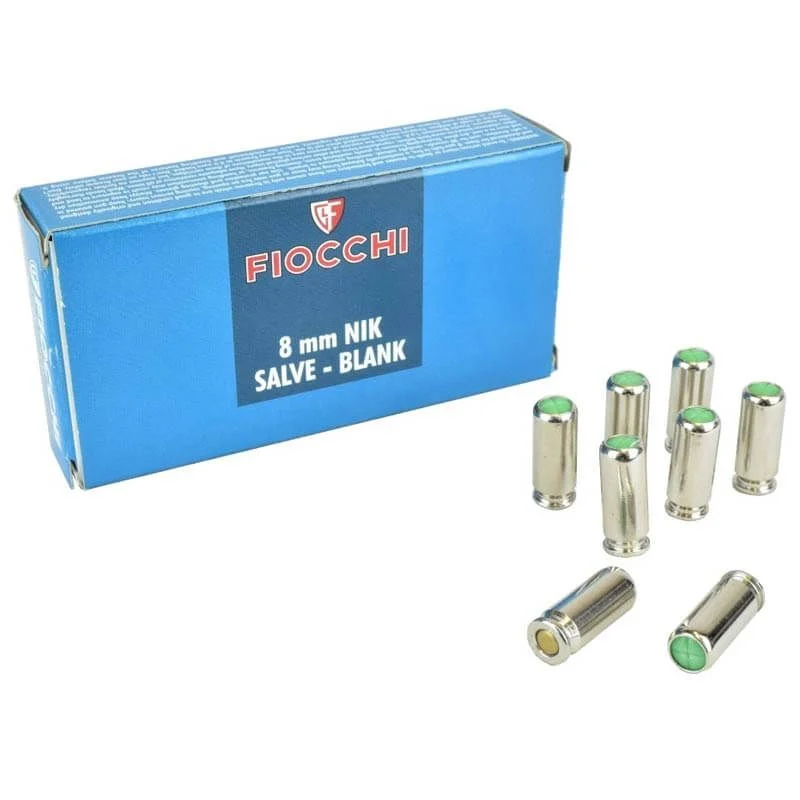 Munición Detonadora 8mm Fiocchi Blank Cartridges Fi8 50u