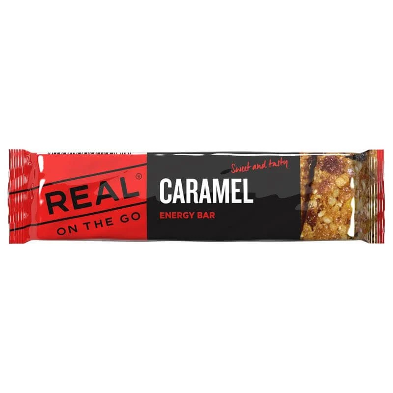 Snack Real on The Go Barrita Energética con Pasas y Caramelo (Vegetariano)