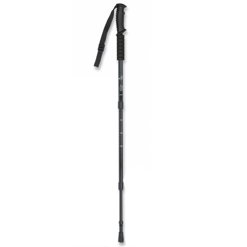 Bastón Trekking Extensible Barbaric 3 Tramos Aluminio Negro