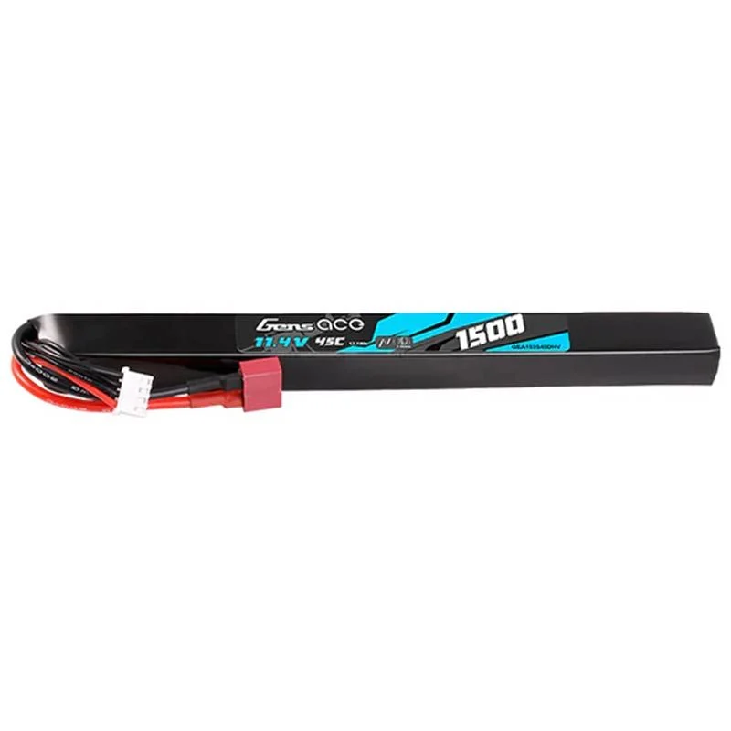 Bateria Lihv Stick Gens Ace 1500mah 11.4v 45c (T-Plug)