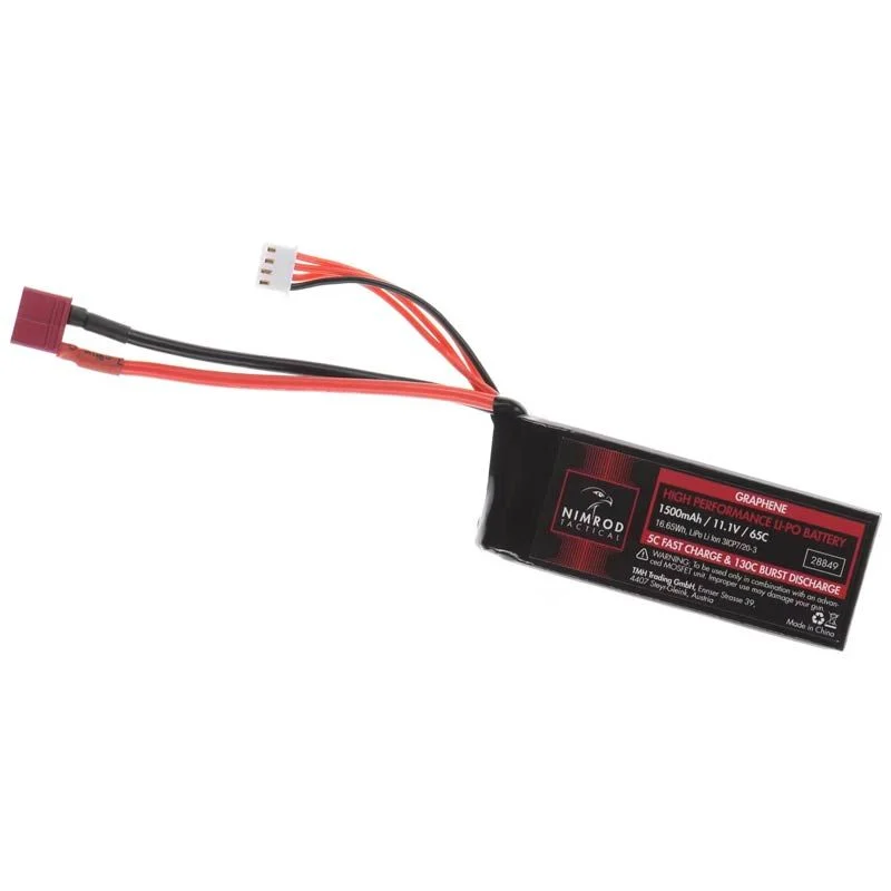 Bateria Lipo Stick Mini Nimrod 1500mah 11.1v 65c Graphene (T-Plug)
