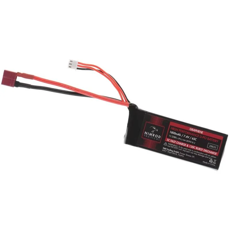 Bateria Lipo Stick Nimrod 1800mah 7.4v 65c Graphene (T-Plug)