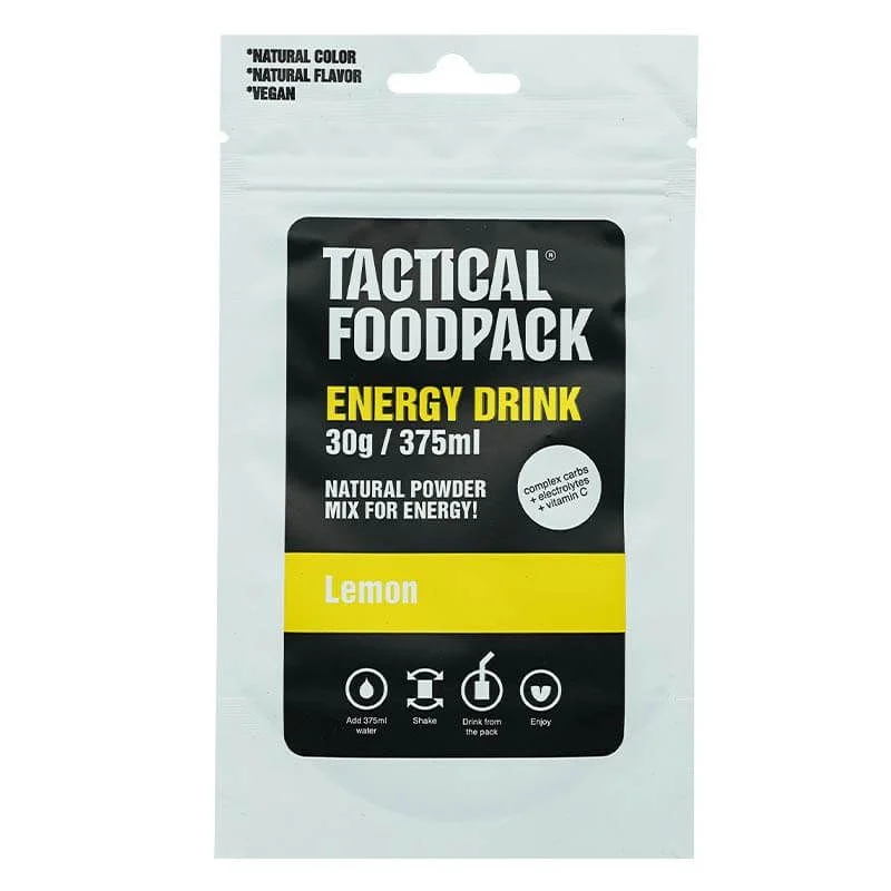 Bebida Energética en Polvo Tactical Foodpack Sabor Limón (Vegano)