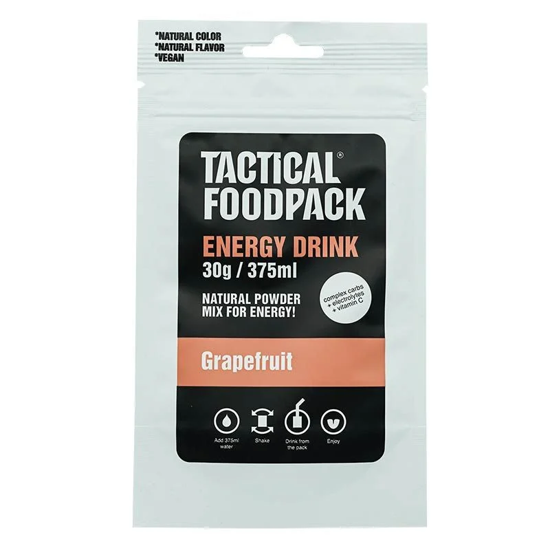 Bebida Energética en Polvo Tactical Foodpack Sabor Pomelo (Vegano)