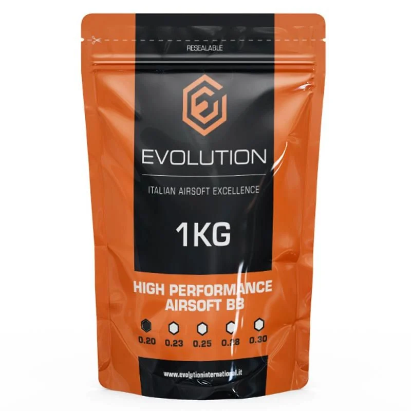 Bolas 0.20g Evolution High Performance BBS 1kg Blancas