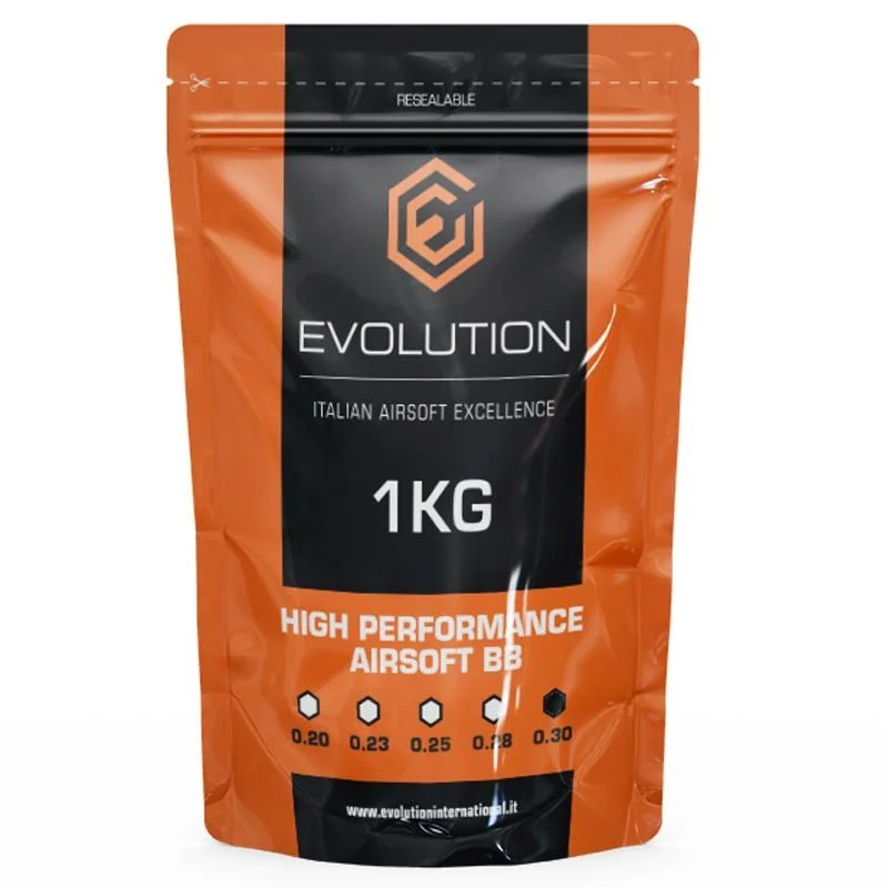 Bolas 0.30g Evolution High Performance BBS 1kg Blancas