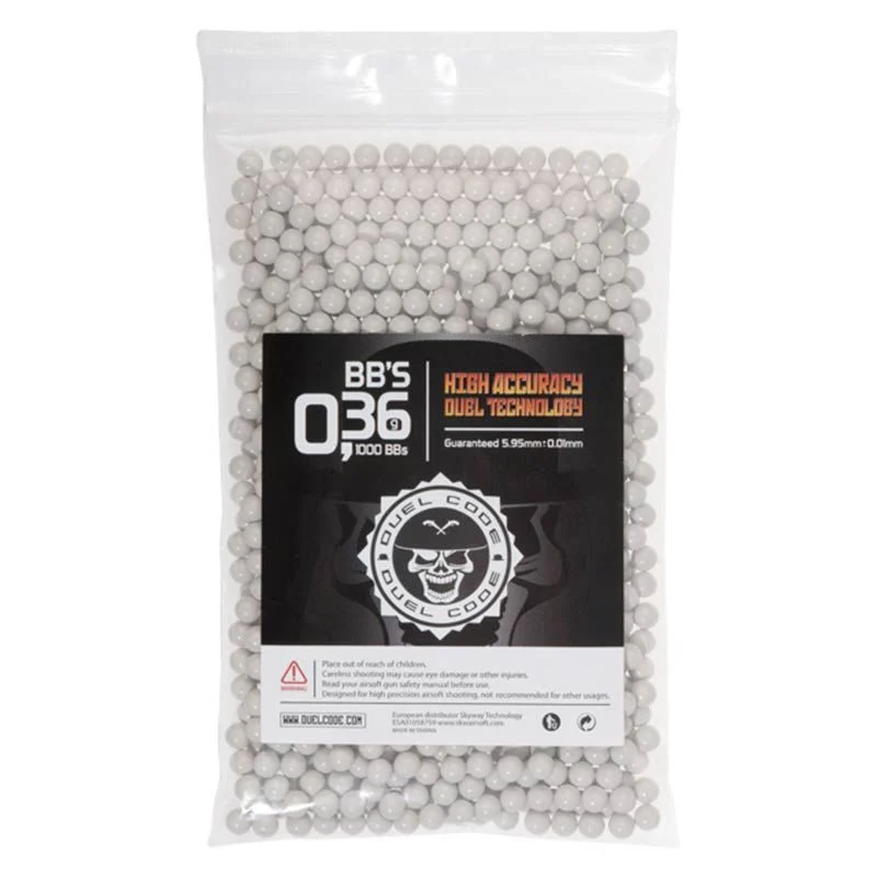 Bolas 0.36g Duel Code Absolute 1000 BBS Blancas