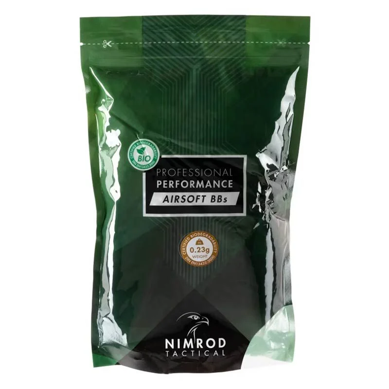 Bolas BIO 0.23g Nimrod Professional Performance 1kg Blancas