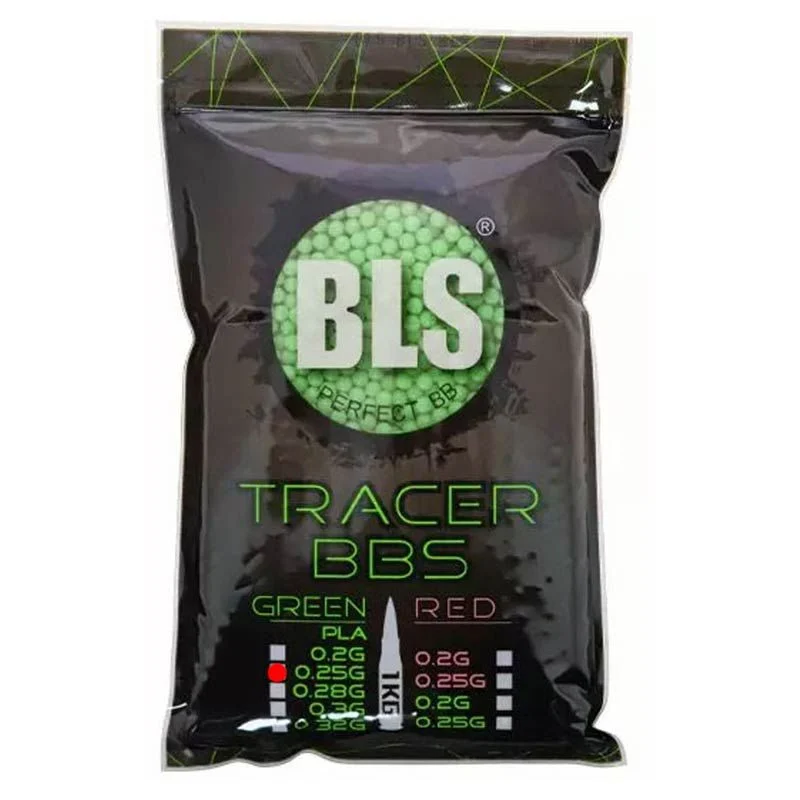 Bolas BIO 0.25g Trazadoras BLS BIO Tracer BBS 1kg Verdes
