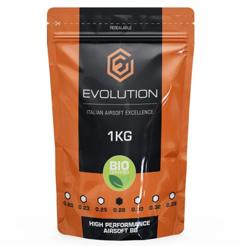 Bolas BIO 0.28g Evolution High Performance BBS 1kg Blancas