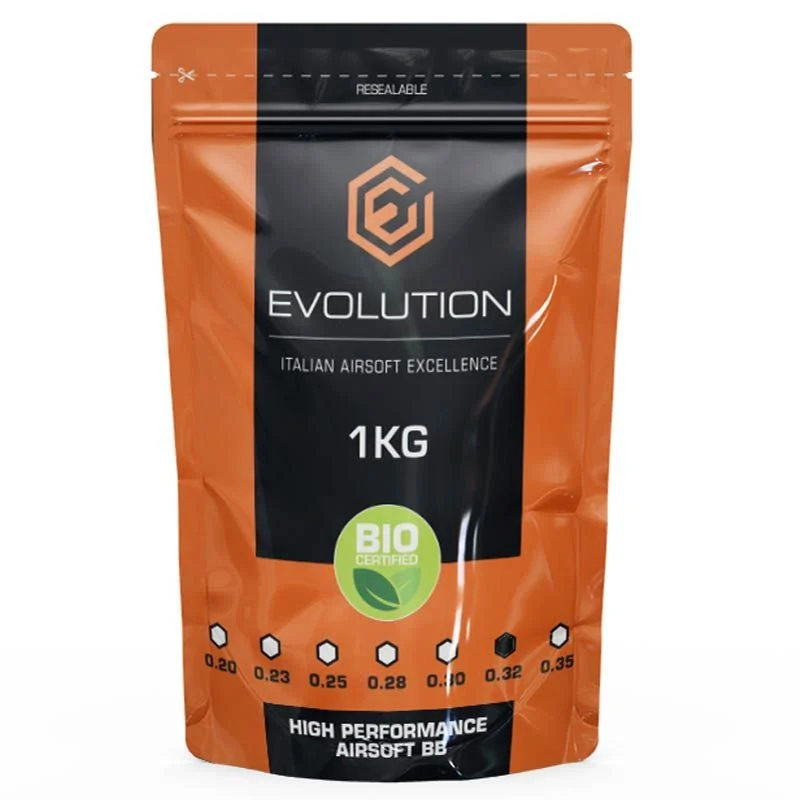 Bolas BIO 0.32g Evolution High Performance BBS 1kg Blancas