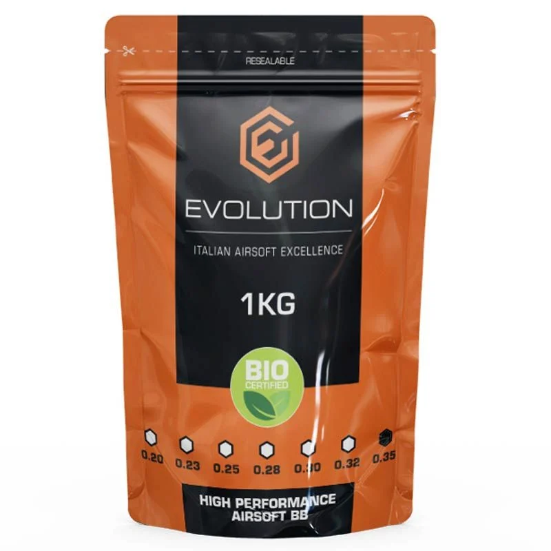 Bolas BIO 0.35g Evolution High Performance BBS 1kg Blancas