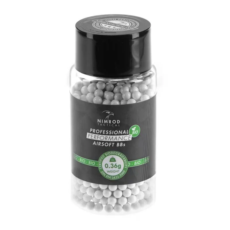 Bolas BIO 0.36g Nimrod Professional Performance 1000 BBS Blancas