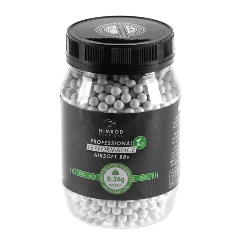 Bolas BIO 0.36g Nimrod Professional Performance 2000 BBS Blancas