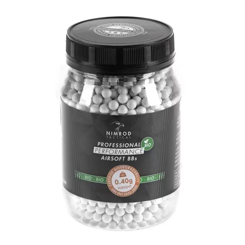 Bolas BIO 0.40g Nimrod Professional Performance 2000 BBS Blancas