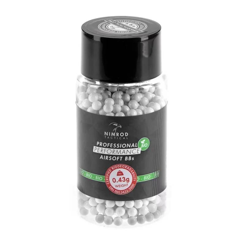 Bolas BIO 0.43g Nimrod Professional Performance 1000 BBS Blancas
