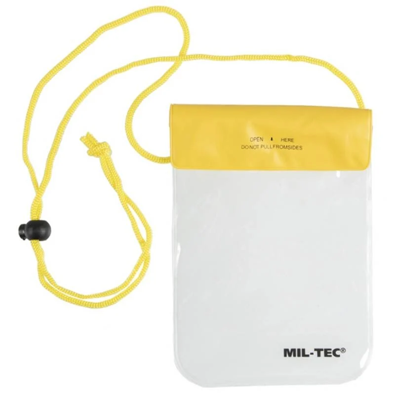 Bolsa Impermeable Mil-Tec 130x200 con Cuerda Amarilla
