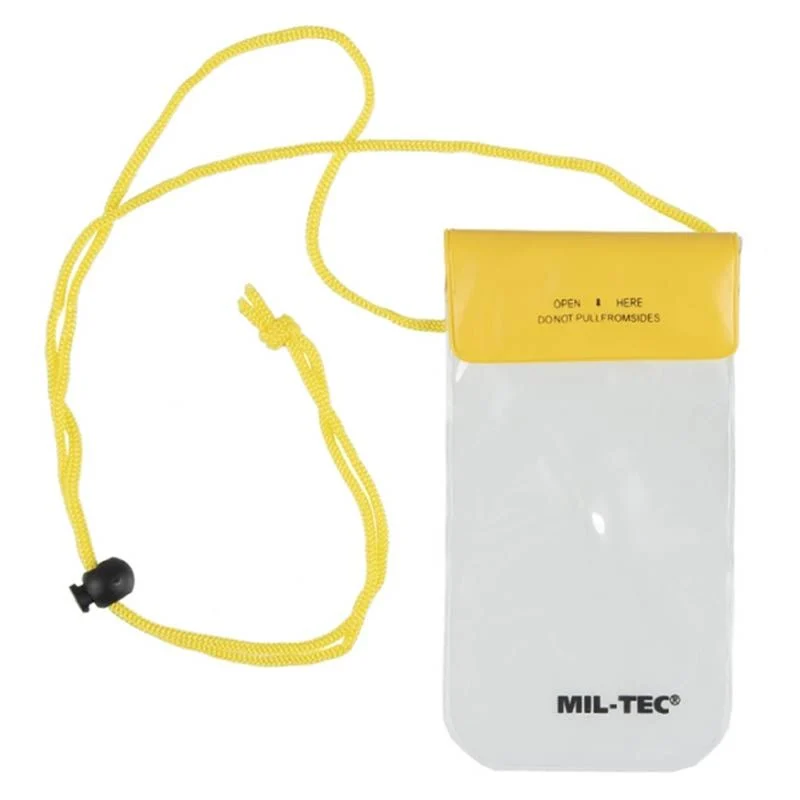 Bolsa Impermeable Mil-Tec 95x195 con Cuerda Amarilla