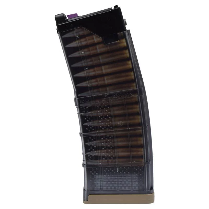 Cargador Réplica LOWCAP M4 GBB Cyma Lancer L5awm MWS 30 BBS Negro/Tan (.300blk)