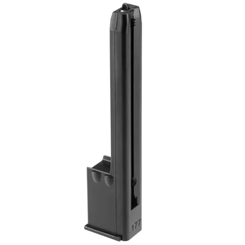Cargador Pistola CO2 4.5mm Mini Uzi 28 RDS Negro