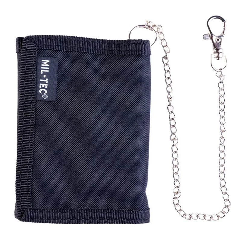 Cartera Mil-Tec con Cadena Negra