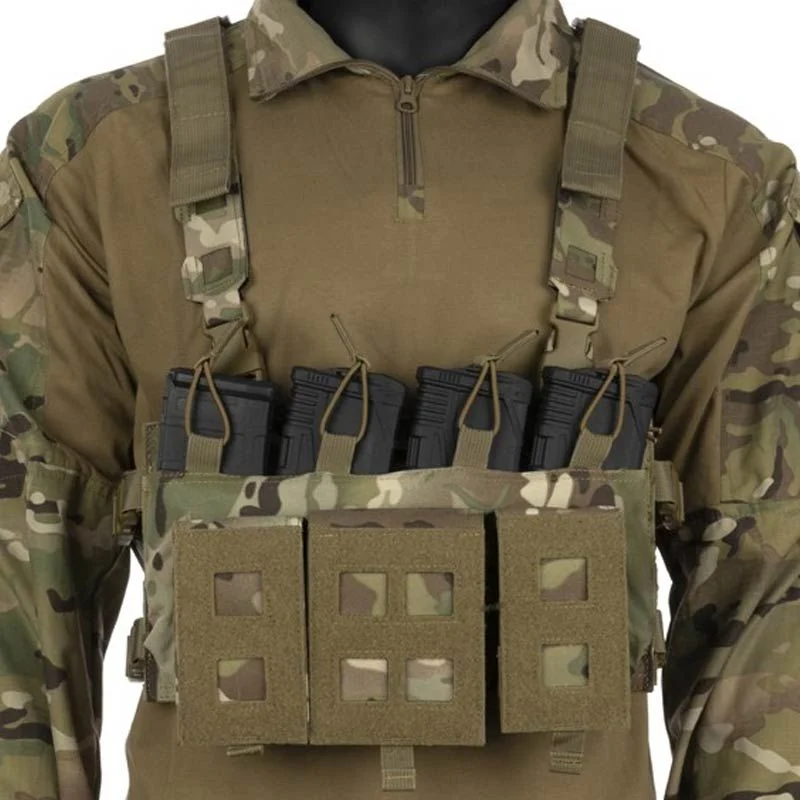 Chaleco Chest Rig Delta Tactics Force MK2 Estilo Multicam