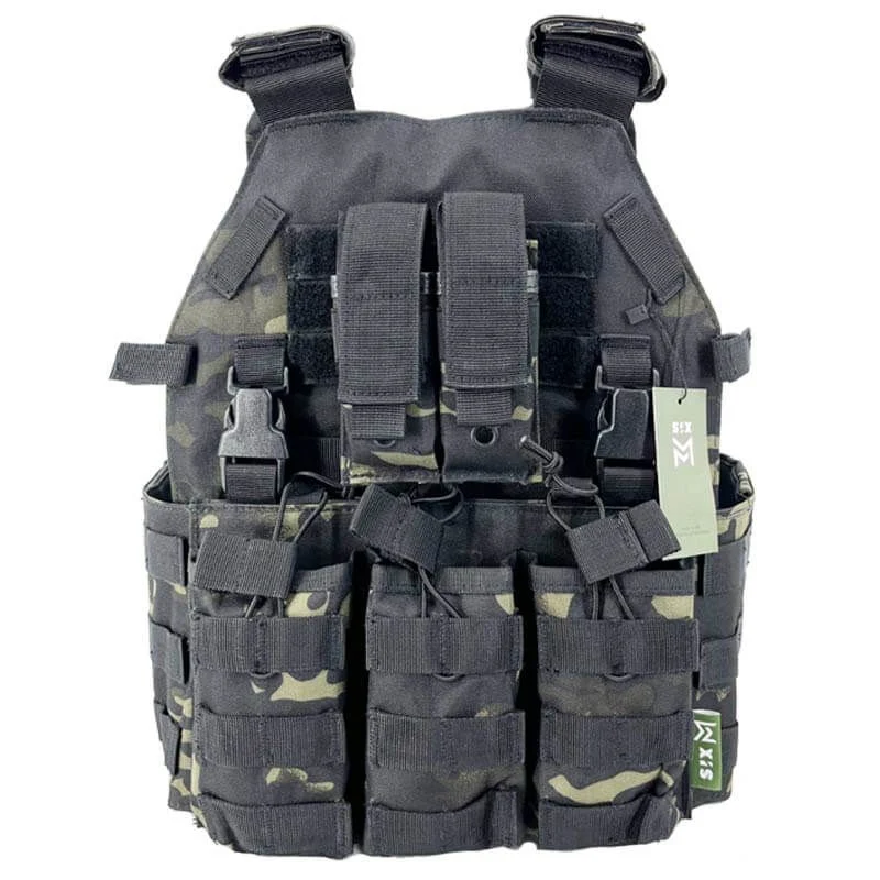 Chaleco Sixmm 6094s Estilo Multicam Black