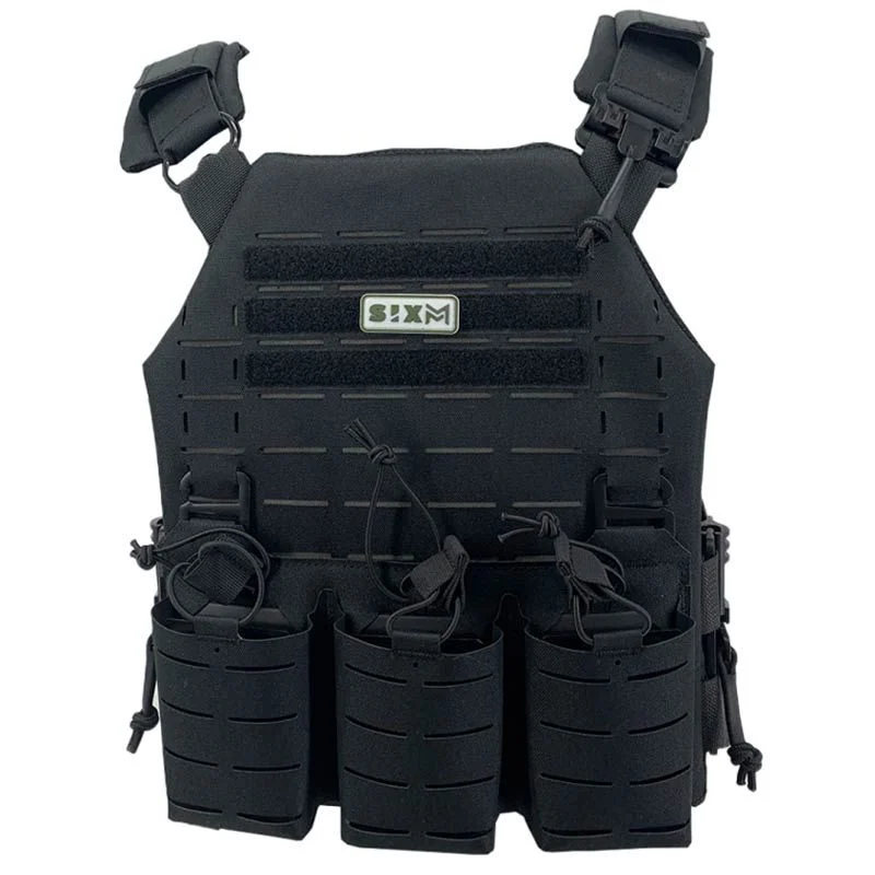 Chaleco Sixmm Láser Cut Llc Negro