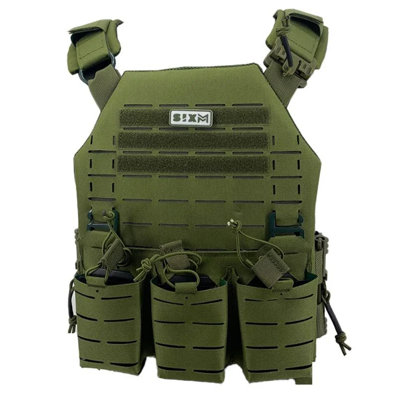 Chaleco Sixmm Láser Cut Llc Verde OD