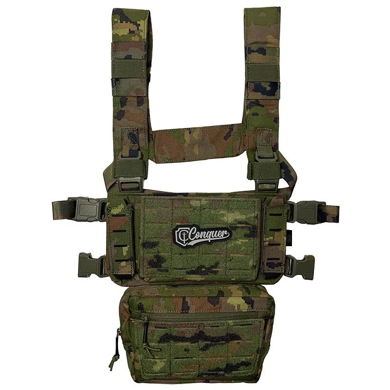 Chaleco Chest Rig Conquer Core Chest Rig Boscoso Pixelado