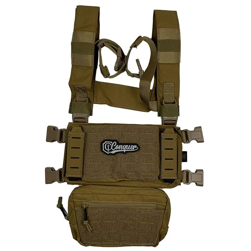 Chaleco Chest Rig Conquer Core Chest Rig Coyote Brown