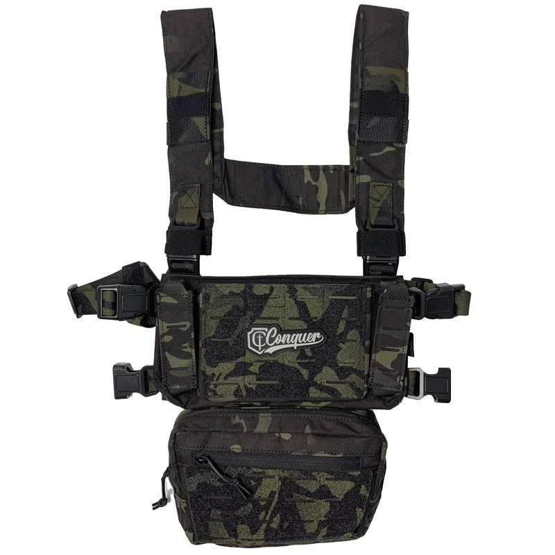 Chaleco Chest Rig Conquer Core Chest Rig Estilo Multicam Black