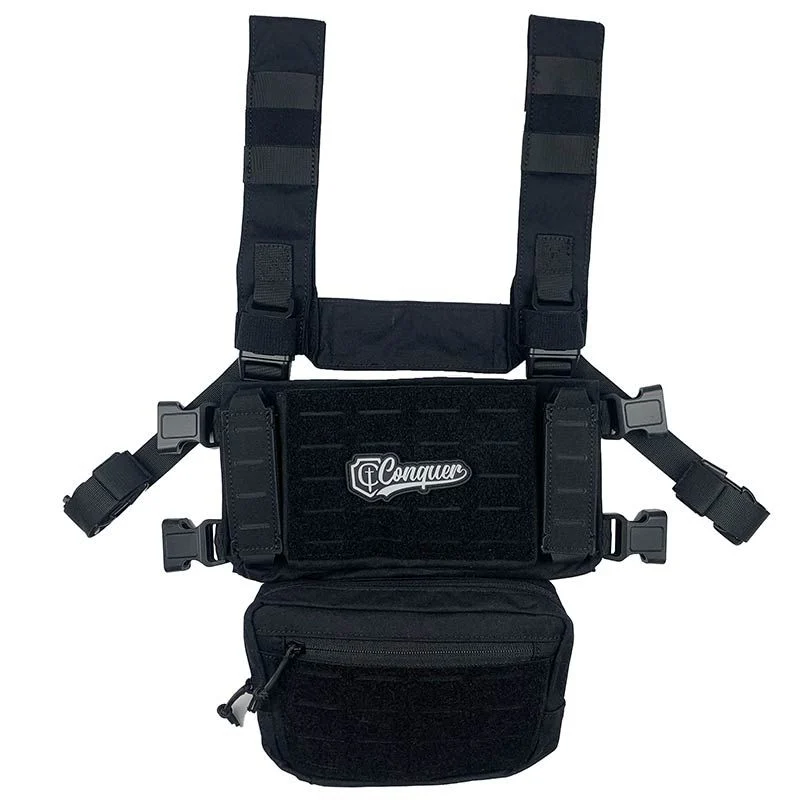 Chaleco Chest Rig Conquer Core Chest Rig Negro