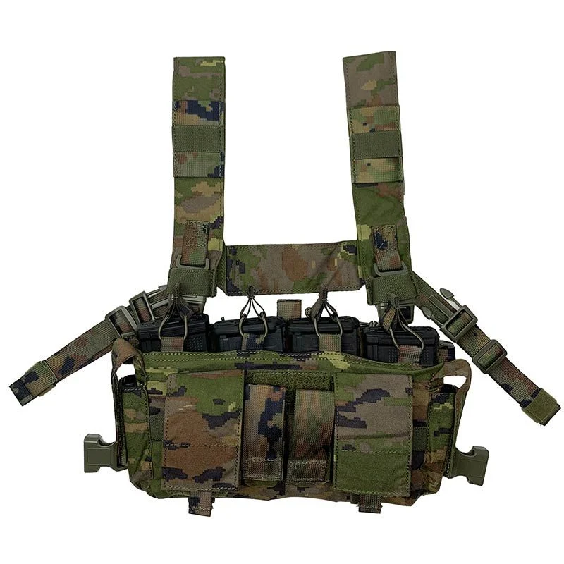 Chaleco Chest Rig Conquer Multi Chest Rig Boscoso Pixelado