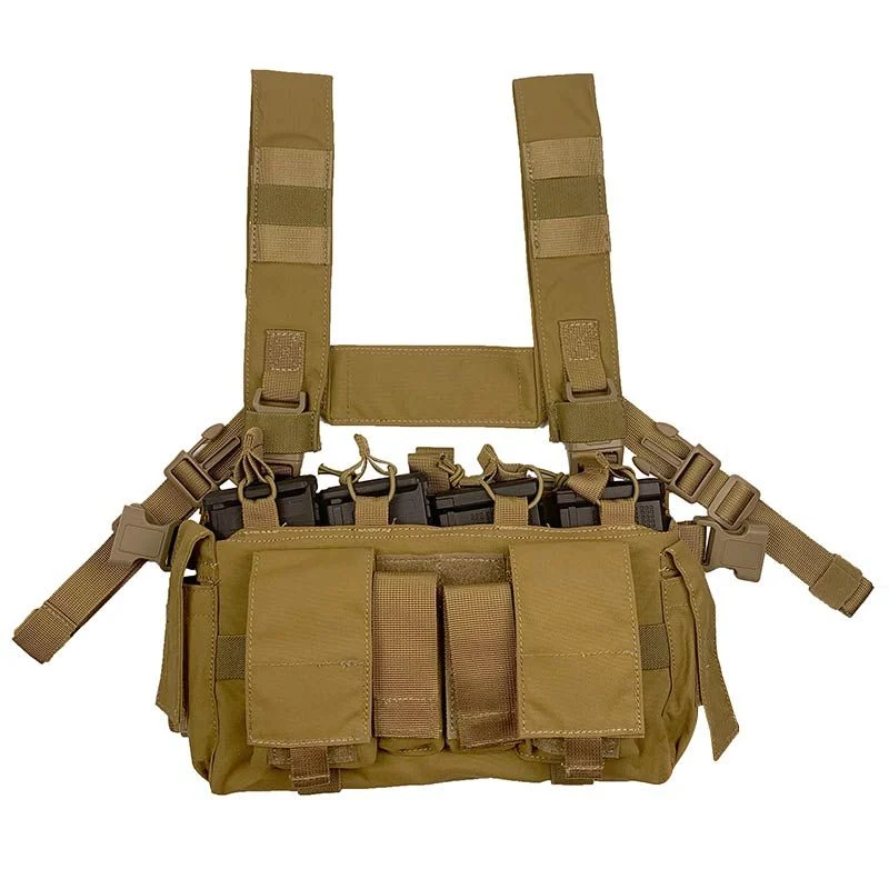 Chaleco Chest Rig Conquer Multi Chest Rig Coyote Brown