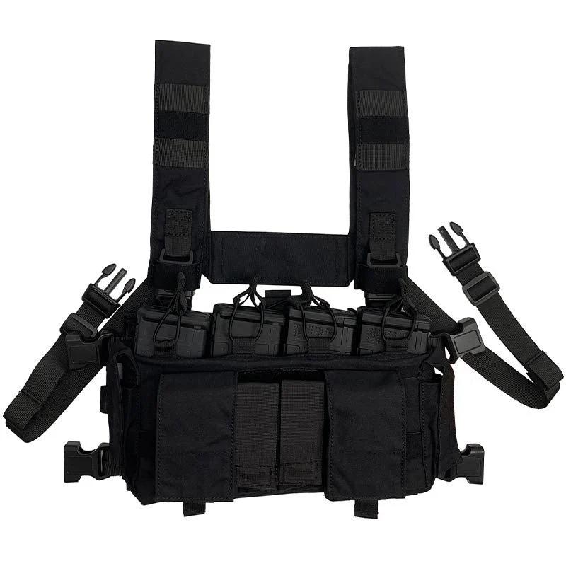 Chaleco Chest Rig Conquer Multi Chest Rig Negro