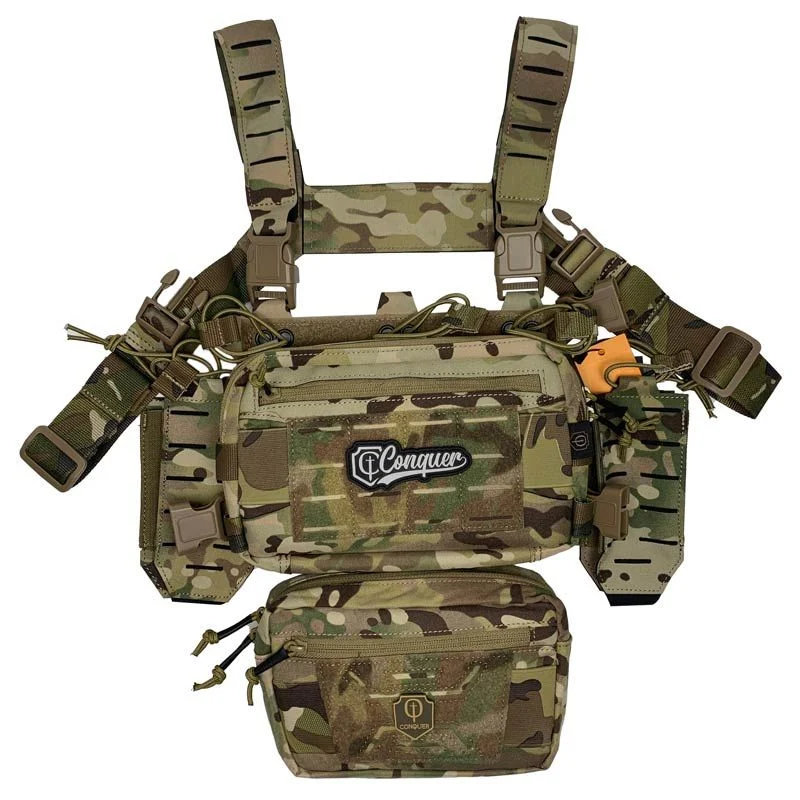 Chaleco Chest Rig Conquer Titan Chest Rig Estilo Multicam