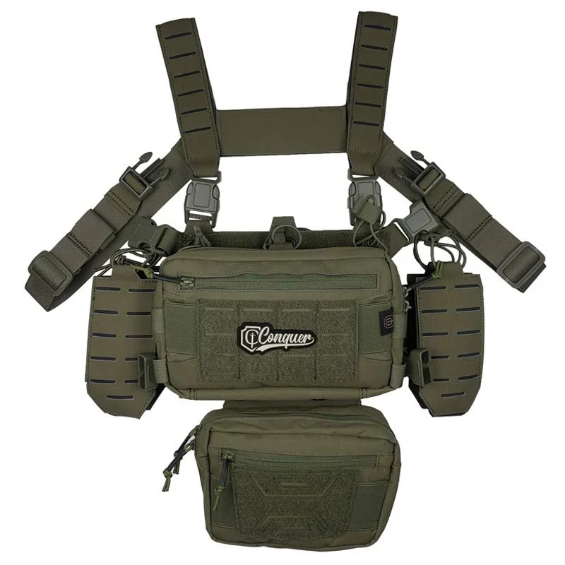 Chaleco Chest Rig Conquer Titan Chest Rig Ranger Green