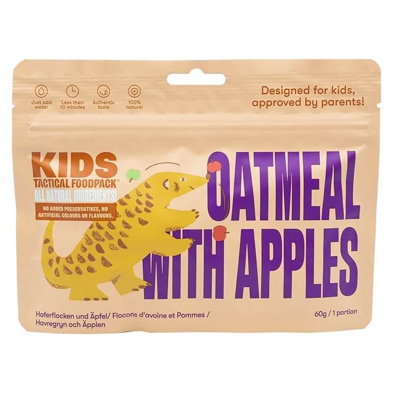 Comida Infantil Tactical Foodpack Kids Desayuno Avena con Manzana (Vegetariano)