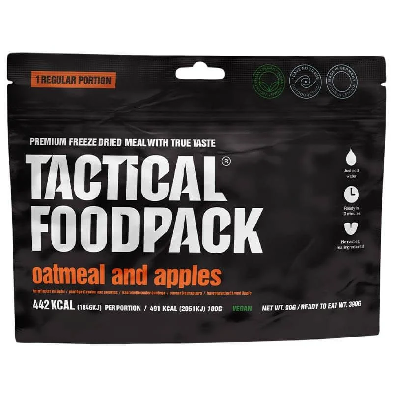 Comida Tactical Foodpack Desayuno Avena con Manzana (Vegano)