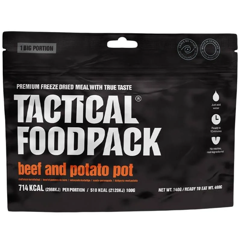 Comida Tactical Foodpack Ración Grande Estofado de Ternera con Patatas