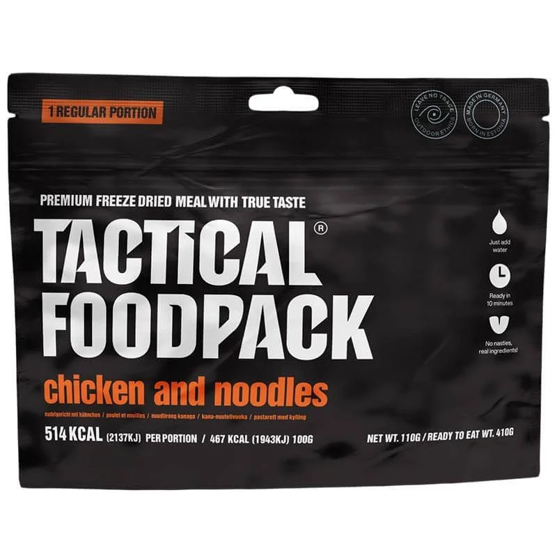 Comida Tactical Foodpack Noodles con Pollo