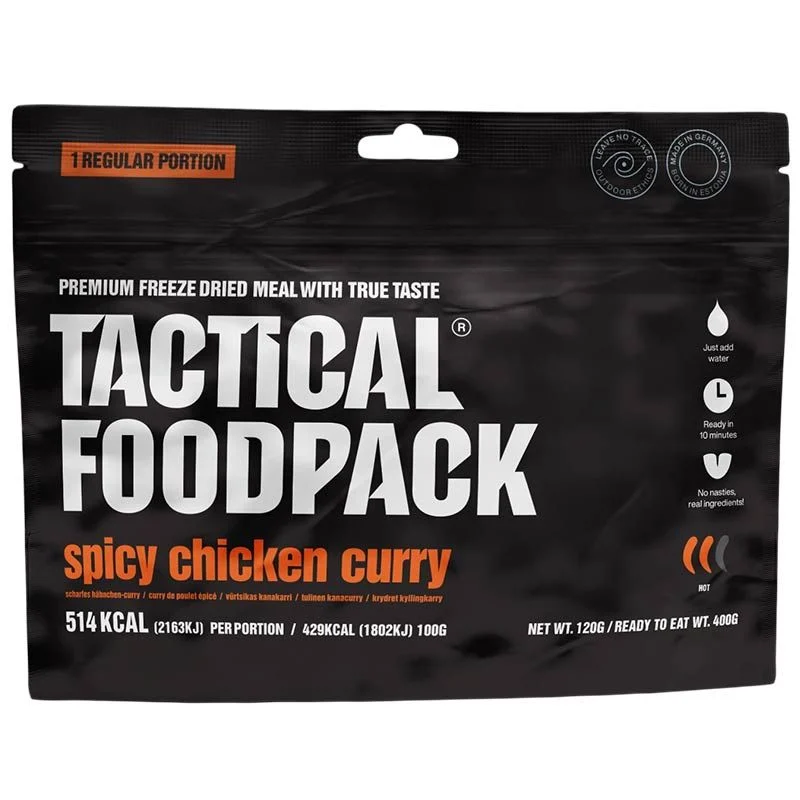 Comida Tactical Foodpack Pollo al Curry Picante con Arroz