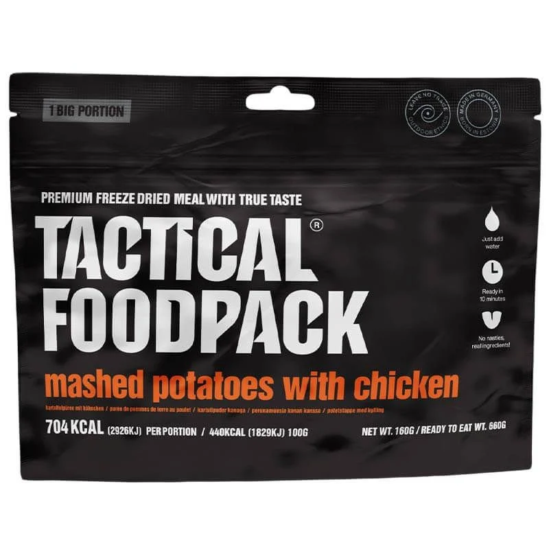 Comida Tactical Foodpack Ración Grande Pure de Patatas con Pollo