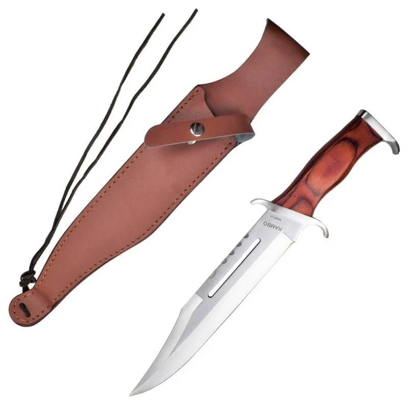 Cuchillo de Caza Rambo III 25cm RM-H3 con Funda