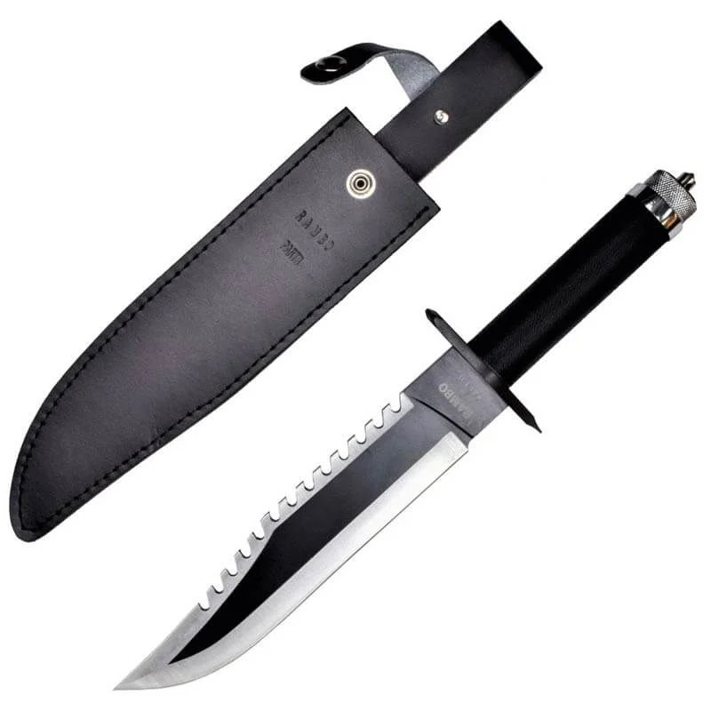 Cuchillo de Caza Rambo II 25cm RM-H2 con Funda